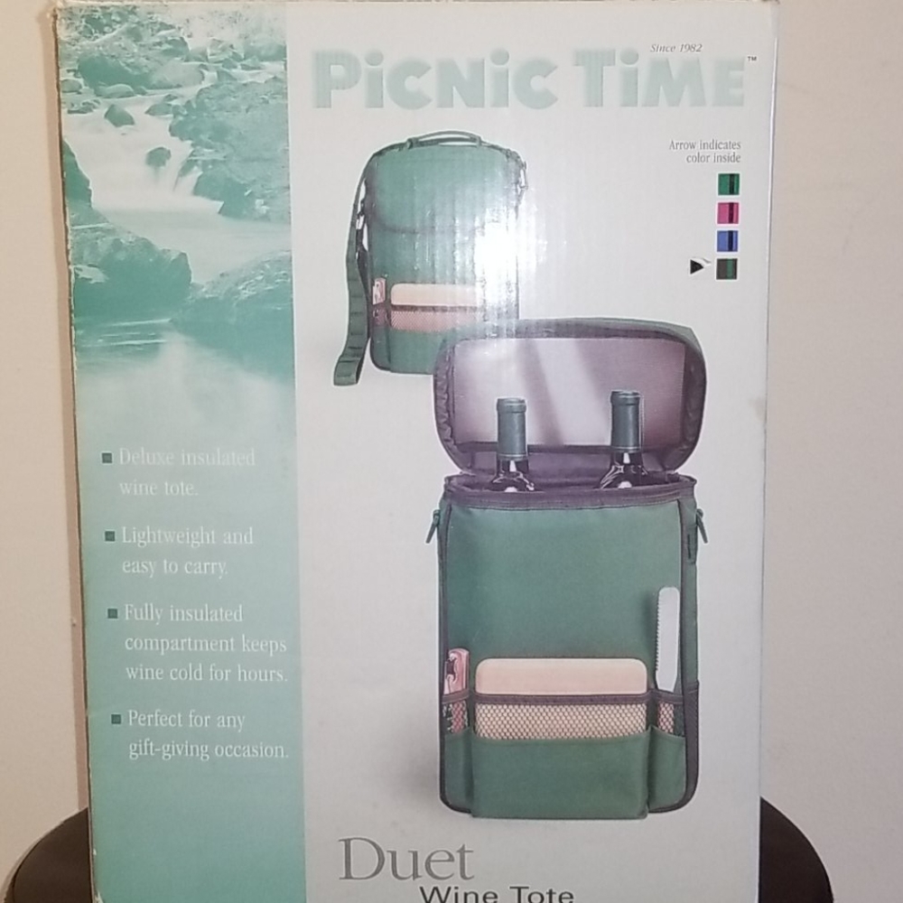 Picnic Time Wine Tote